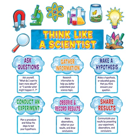 Teacher Created Resources Think Like a Scientist Mini Bulletin Board Set TCR4867